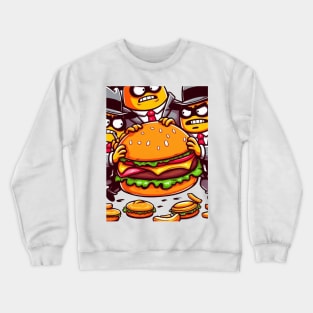 A Whimsical Tribute to American Culture in Cartoon Style Crewneck Sweatshirt